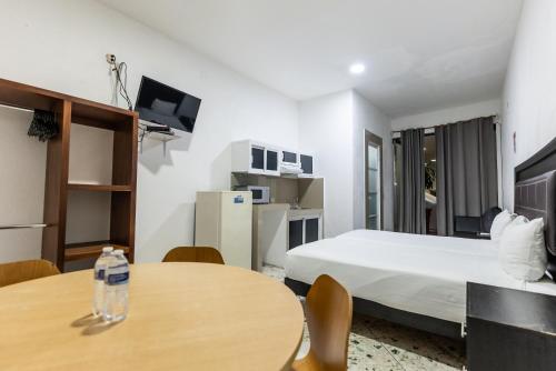 Kuchyň nebo kuchyňský kout v ubytování Loft Hotel Malecón Vallarta