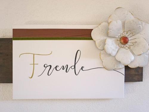 a thank you note with a flower on a wall at Apartment Alpenhof-1 by Interhome in Sinsen