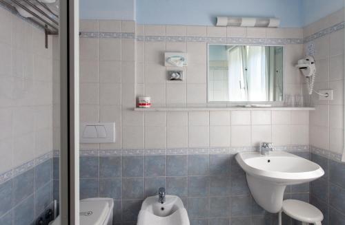 Koupelna v ubytování Hotel Tarabella