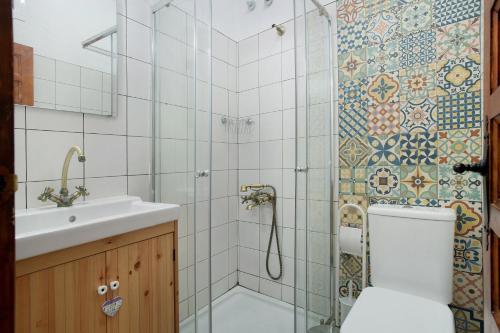 A bathroom at Casa Mamayana