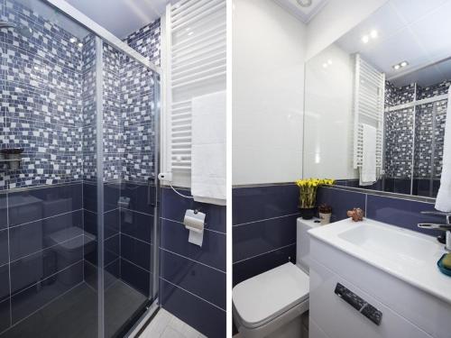 Vonios kambarys apgyvendinimo įstaigoje Apartamento Embajadores Confort VII en Madrid