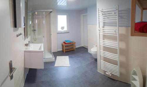 Koupelna v ubytování Ferienwohnung an der Schelde