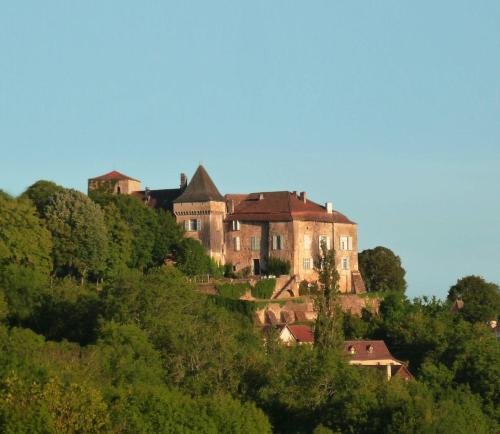 un vecchio castello in cima a una collina di Château de Béduer and Vacation Homes a Béduer