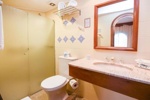 ห้องน้ำของ Hotel das Hortênsias