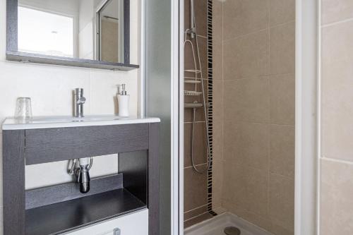 Et badeværelse på Gîte Rogonde