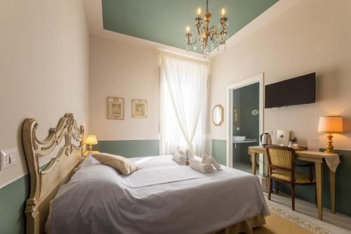 A bed or beds in a room at il buen retiro