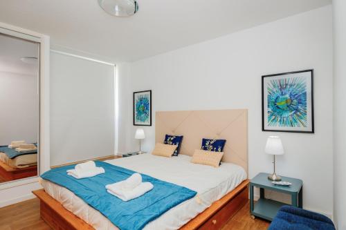 Postel nebo postele na pokoji v ubytování Casa do Pinhal