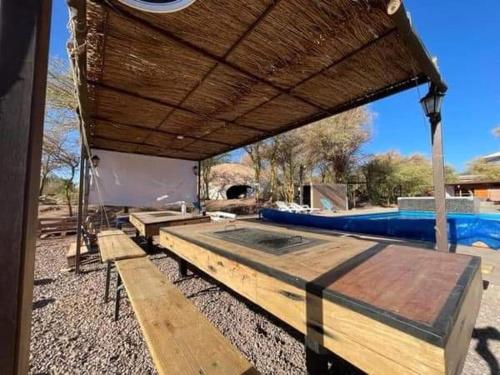 Piscine de l'établissement Lodge Hostal Qiru Atacama ou située à proximité