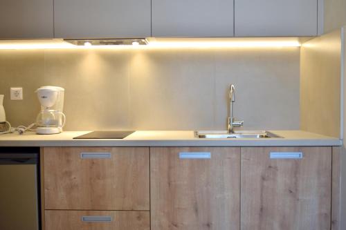 A kitchen or kitchenette at Villa Vasilis