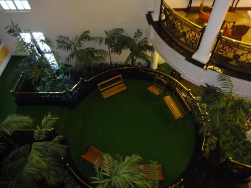 a large garden with plants in it at The Residency Towers in Chennai
