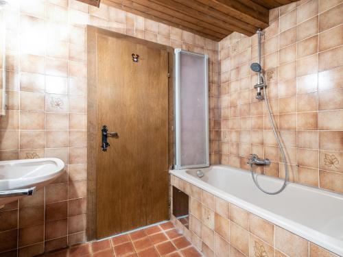 Kúpeľňa v ubytovaní Weinberghof I