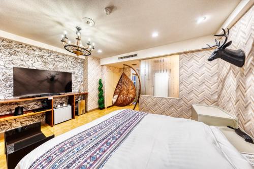 TV/Unterhaltungsangebot in der Unterkunft Hotel Lotus Morioka -Adult Only