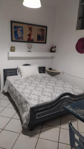 a bedroom with a bed in a room at Blue Dreams in Almiropótamos