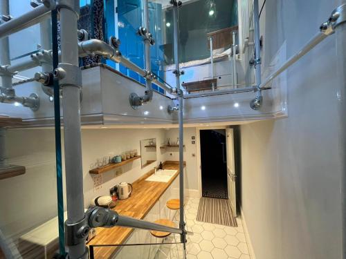 a view of a kitchen from the top of a house at The Beetroot in Margate
