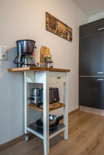 Dapur atau dapur kecil di Arbio I Spacious Apart near Auensee