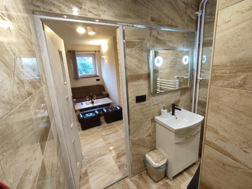 Kúpeľňa v ubytovaní Apartament Sobczakówka