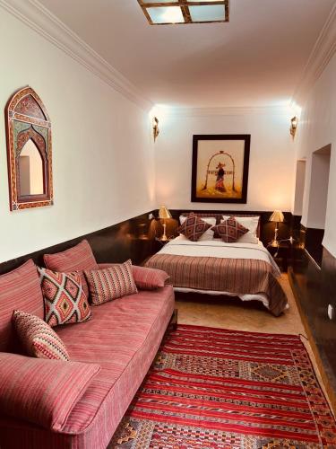 Гостиная зона в Riad Ajmal