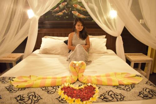 Katil atau katil-katil dalam bilik di Bali Belva