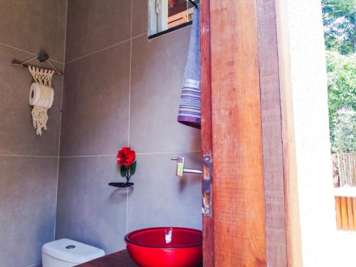 Bilik mandi di Chalé Ribeirão de Baixo