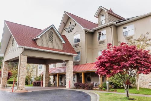 a rendering of the front of a hotel at Country Inn & Suites by Radisson, Helen, GA in Helen