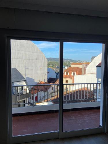 a view from a window of a building at Portonovo in Portonovo