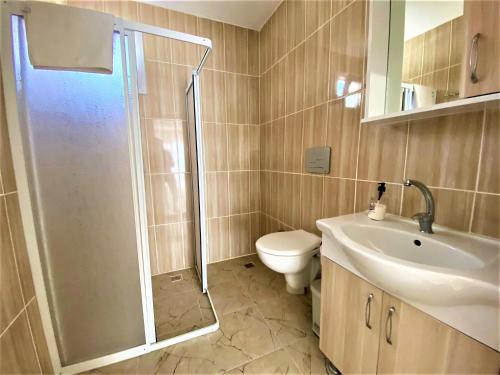 Koupelna v ubytování Gurkan Apart Hotel