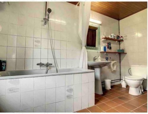 Bathroom sa Panoramic Bungalow Sint Gillis-Waas