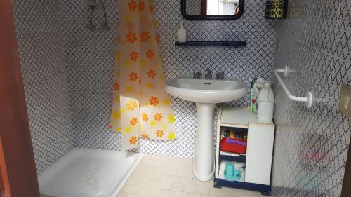 Koupelna v ubytování Case La Pergola