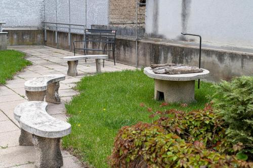 Vonkajšia záhrada v ubytovaní ELITE CENTER APARTMAN