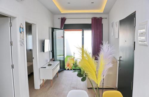 Posezení v ubytování Casa con piscina de agua salada I