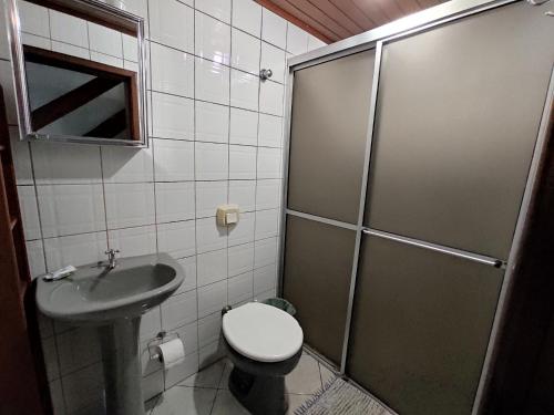 Koupelna v ubytování Pousada Capricórnio