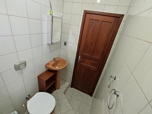 Koupelna v ubytování Pousada Capricórnio