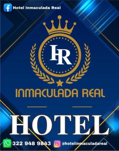 a logo for a hotel with a crown on it at Hotel Inmaculada Real in Florencia