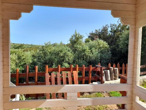 Балкон или терраса в Villa Evenos of 3 bedrooms - Irida Country House of 2 bedrooms with private pools
