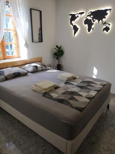 Ένα ή περισσότερα κρεβάτια σε δωμάτιο στο Olea House