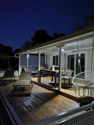 Balkón nebo terasa v ubytování Ms Estrada Mobile Homes