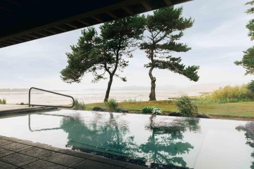 The swimming pool at or close to Salishan Coastal Lodge