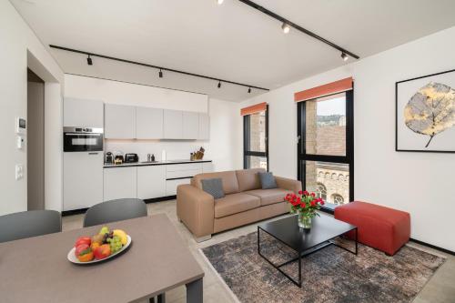 Kuchyň nebo kuchyňský kout v ubytování Swiss Hotel Apartments - Lugano