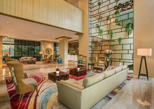 Χώρος καθιστικού στο Swiss-Belresidences Kalibata