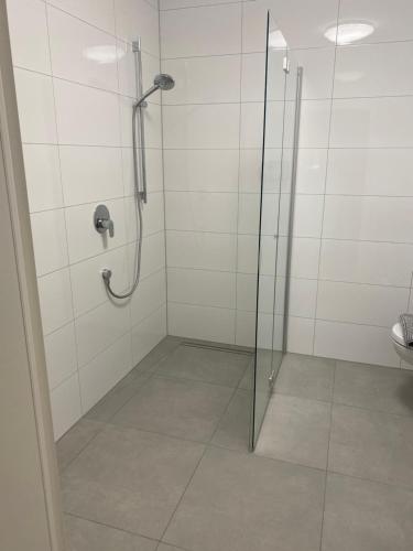 Un baño de Schöne 3 Zimmer Wohnung Mitten in Bad Rothenfelde!