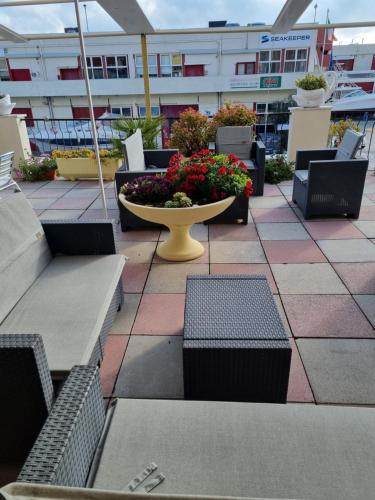 Ein Balkon oder eine Terrasse in der Unterkunft Albergo Stella Di Mare