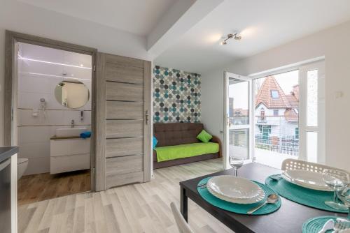 Χώρος καθιστικού στο Apartamenty Jeanette