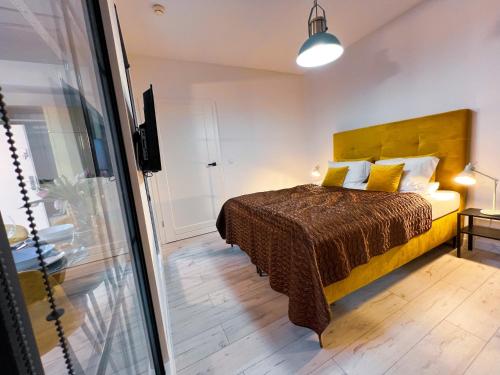 Katil atau katil-katil dalam bilik di MojeMiędzyzdroje LU 8B - Luksusowy apartament 100 metrów od morza