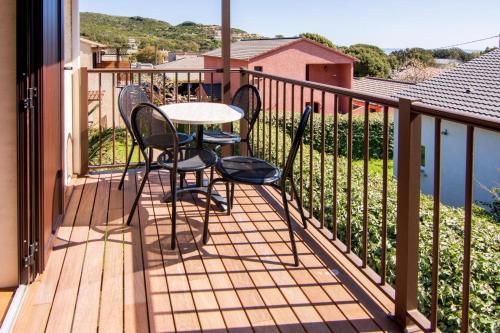 En balkong eller terrass på Osteria A Stalla Sischese & Spa