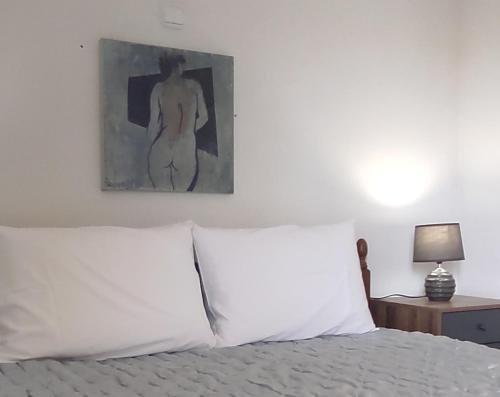Postel nebo postele na pokoji v ubytování New superior apartment,5 min from beach and city center