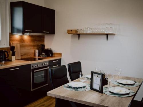 Una cocina o cocineta en Rheinzeit-Weisweil
