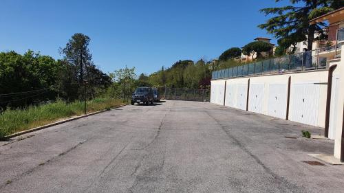 a truck parked on the side of a road at Casa vacanze Isa in Manciano