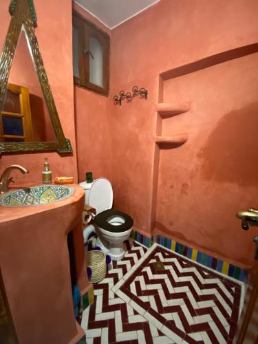Koupelna v ubytování Riad sakura