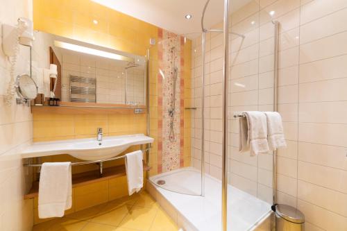 Koupelna v ubytování Hotel Arena Maribor