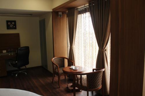 Posezení v ubytování Hotel Sarvoday & Restaurant